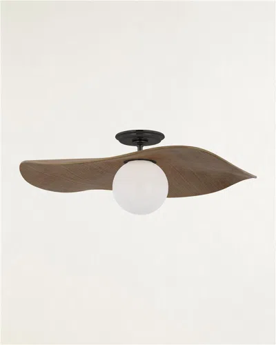 Visual Comfort Signature Mahalo Semi-flush Mount By Windsor Smith In Brown
