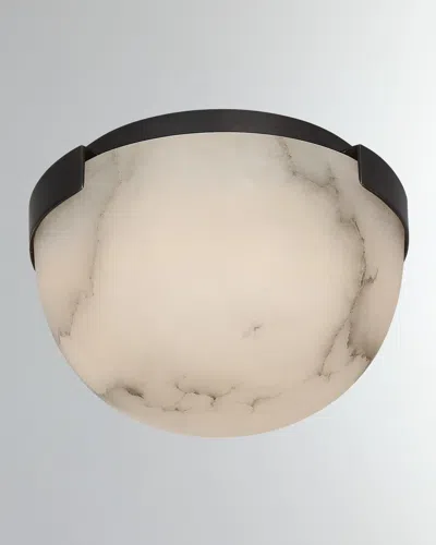 Visual Comfort Signature Melange Petite Flush Mount By Kelly Wearstler In Polished Nickel