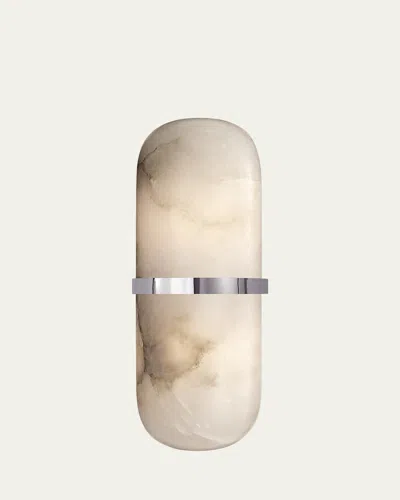 Visual Comfort Signature Melange Pill Form Sconce By Kelly Wearstler In Polished Nickel