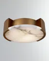 Visual Comfort Signature Melange Small Flush Mount By Kelly Wearstler In Antique Brass