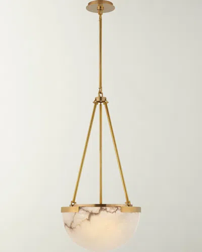Visual Comfort Signature Melange Small Pendant By Kelly Wearstler In Antq Brass