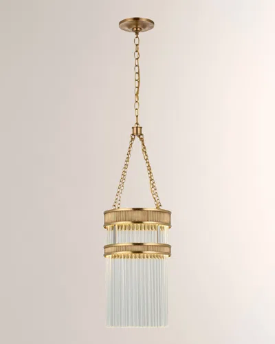 Visual Comfort Signature Menil Tall Chandelier By Marie Flanigan In Soft Brass