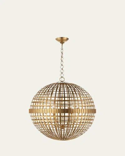 Visual Comfort Signature Mill Large Globe Lantern By Aerin In Gold