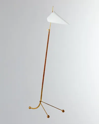 Visual Comfort Signature Moresby Floor Lamp By Aerin In White