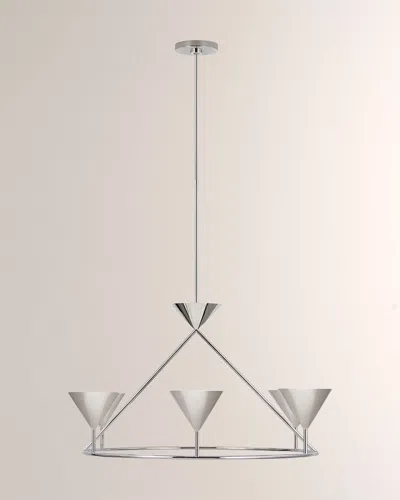 Visual Comfort Signature Orsay Large Ring Chandelier By Paloma Contreras In Gray
