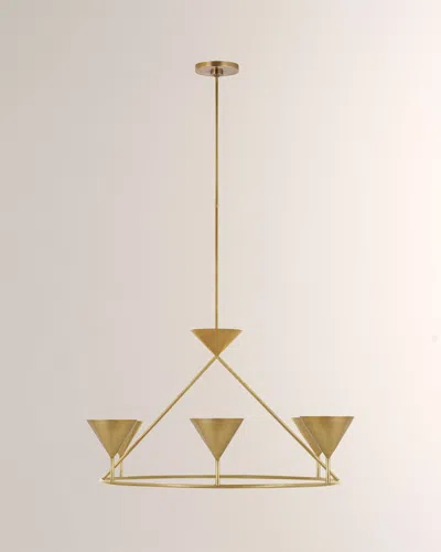 Visual Comfort Signature Orsay Large Ring Chandelier By Paloma Contreras In Brass