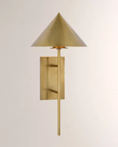 Visual Comfort Signature Orsay Medium Downlight Sconce By Paloma Contreras In Brass