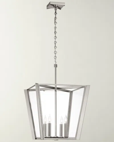 Visual Comfort Signature Palais 20" 4-light Lantern By Paloma Contreras In Polished Nickel