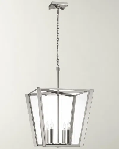 Visual Comfort Signature Palais 20" 4-light Lantern By Paloma Contreras In Silver