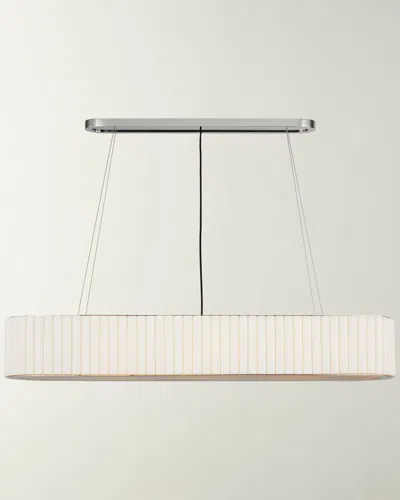 Visual Comfort Signature Palati 54" 8-light Linear Chandelier By Ian K. Fowler In Polished Nickel