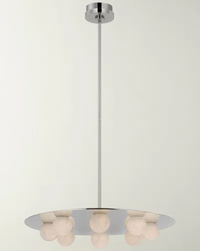 Visual Comfort Signature Pertica 24" 8-light Chandelier By Kelly Wearstler In Polished Nickel