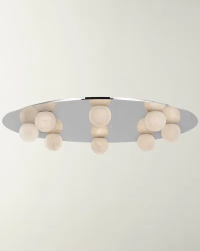 Visual Comfort Signature Pertica 30" 8-light Flush Mount By Kelly Wearstler In Polished Nickel