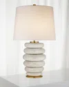 Visual Comfort Signature Phoebe Stacked Table Lamp By Kelly Wearstler In Antique White