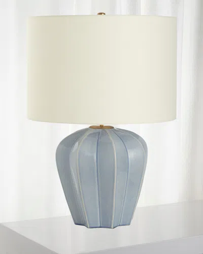 Visual Comfort Signature Pierrepont Medium Table Lamp By Aerin In Blue