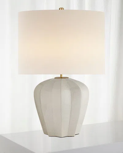 Visual Comfort Signature Pierrepont Medium Table Lamp By Aerin In White Pattern