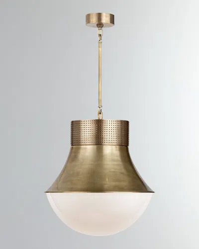 Visual Comfort Signature Precision Large Pendant By Kelly Wearstler In Antique Brass