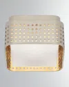 Visual Comfort Signature Precision Petite Flush Mount By Kelly Wearstler In Polished Nickel