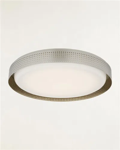 Visual Comfort Signature Precision Shallow Round Flush Mount By Kelly Wearstler In Multi