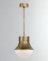 Visual Comfort Signature Precision Small Pendant By Kelly Wearstler In Antique Brass