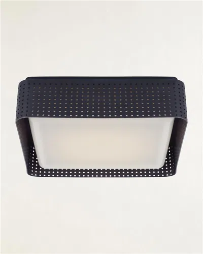 Visual Comfort Signature Precision Square Flush Mount By Kelly Wearstler In Black