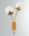 Visual Comfort Signature Prescott Left Sconce In Soft Brass