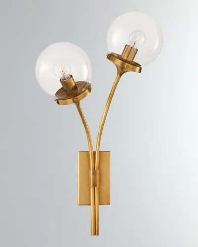 Visual Comfort Signature Prescott Left Sconce In Soft Brass