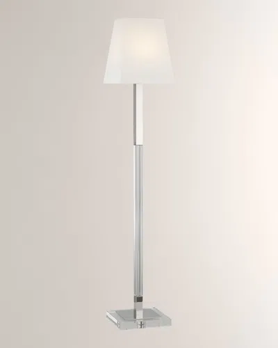 Visual Comfort Signature Reagan Medium Reading Floor Lamp By Chapman & Myers In White