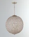 Visual Comfort Signature Renwick Large Sphere Chandelier By Aerin In Silver