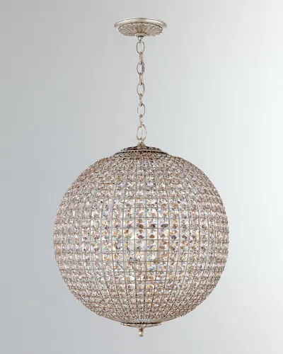 Visual Comfort Signature Renwick Large Sphere Chandelier By Aerin In Silver