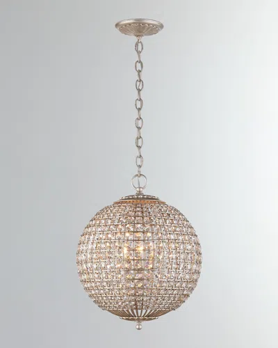 Visual Comfort Signature Renwick Small Sphere Chandelier By Aerin In Silver