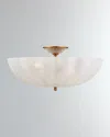 Visual Comfort Signature Rosehill Large Semi Flush Mount By Aerin In Gold