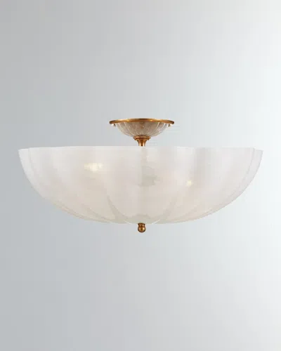 Visual Comfort Signature Rosehill Large Semi Flush Mount By Aerin In Gold