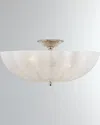 Visual Comfort Signature Rosehill Large Semi Flush Mount By Aerin In Silver