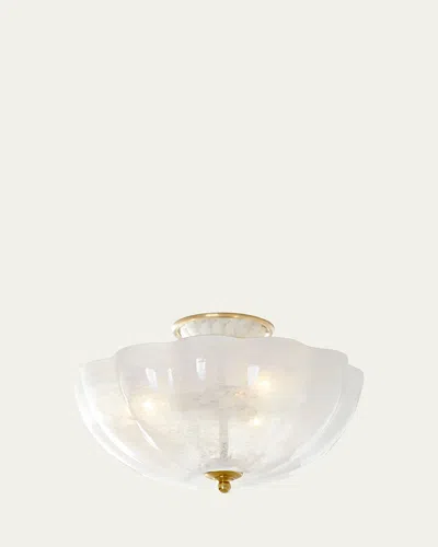 Visual Comfort Signature Rosehill Semi-flush By Aerin In Polished Nickel
