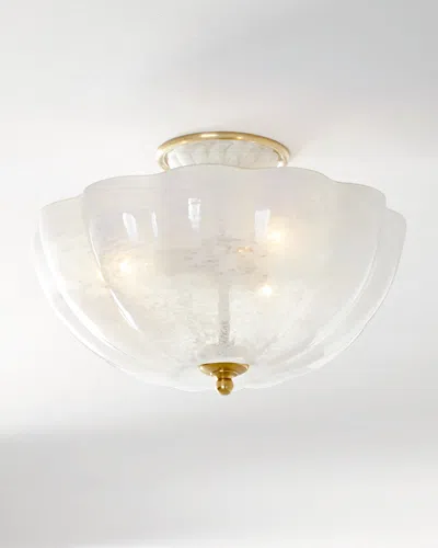 Visual Comfort Signature Rosehill Semi-flush By Aerin In Polished Nickel