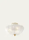 Visual Comfort Signature Rosehill Semi-flush By Aerin In Polished Nickel