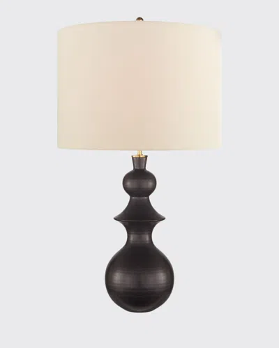 Visual Comfort Signature Saxon Large Table Lamp In Black