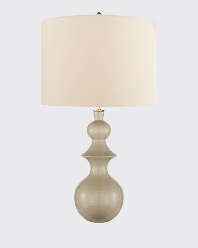Visual Comfort Signature Saxon Large Table Lamp In Gray