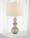 Visual Comfort Signature Saxon Large Table Lamp In Gray