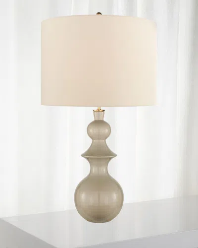 Visual Comfort Signature Saxon Large Table Lamp In Gray