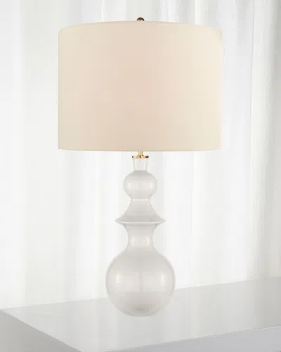 Visual Comfort Signature Saxon Large Table Lamp In White