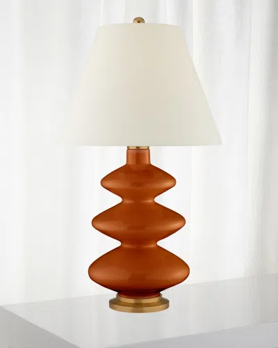 Visual Comfort Signature Smith Large Table Lamp By Christopher Spitzmiller In Red