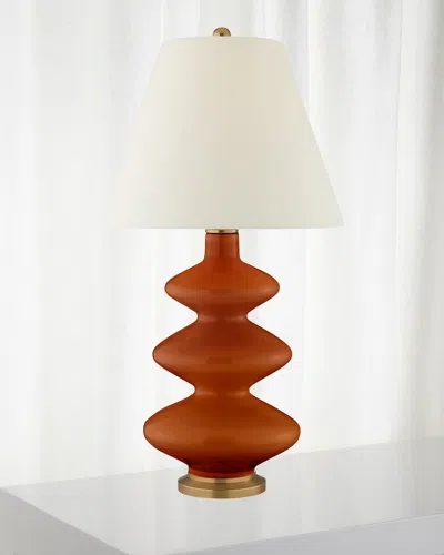 Visual Comfort Signature Smith Medium Table Lamp By Christopher Spitzmiller In Red