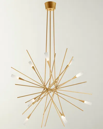 Visual Comfort Signature Stellar Large Chandelier By Chapman & Myers In Gold