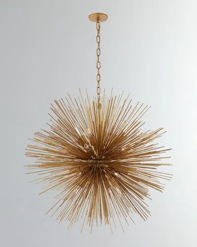 Visual Comfort Signature Strada Large Round Chandelier By Kelly Wearstler In Gold