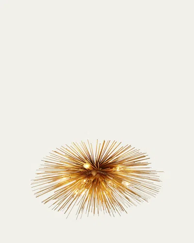 Visual Comfort Signature Strada Medium Flush Mount By Kelly Wearstler In Gold