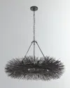 Visual Comfort Signature Strada Ring Chandelier By Kelly Wearstler In Aged Iron