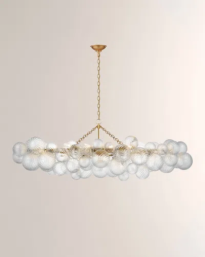Visual Comfort Signature Talia Large Linear Chandelier By Julie Neill In Gold