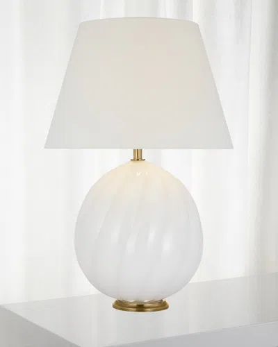 Visual Comfort Signature Talia Medium Table Lamp By Julie Neill In White