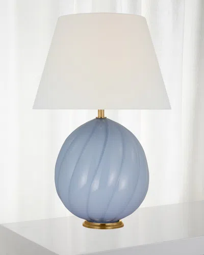 Visual Comfort Signature Talia Medium Table Lamp By Julie Neill In Blue